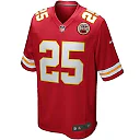 Zennovawear Men's Kansas City Chiefs Clyde Edwards-Helaire Red Player Game Jersey