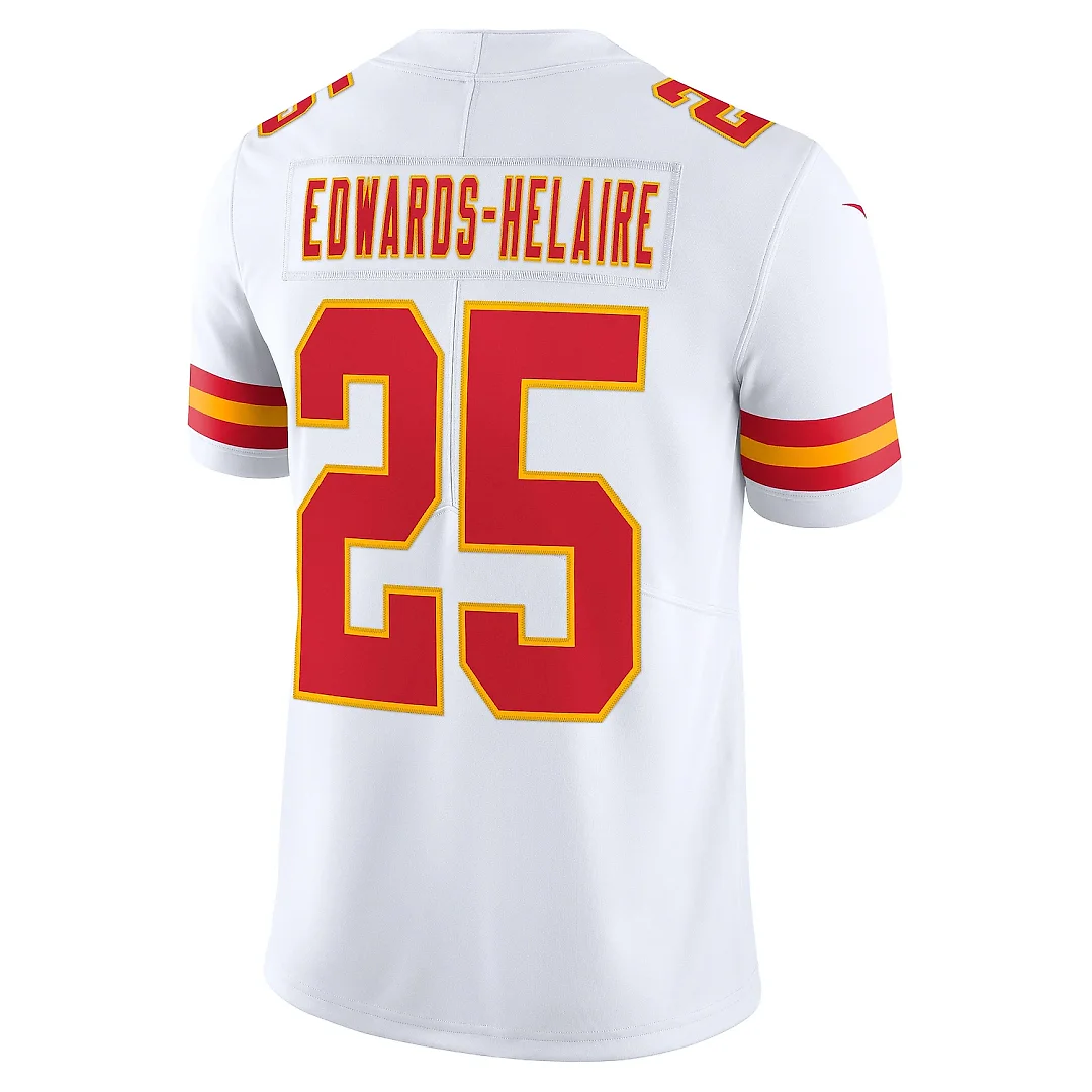 Zennovawear Men's Kansas City Chiefs Clyde Edwards-Helaire White Vapor Limited Jersey
