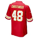 Zennovawear Men's Kansas City Chiefs Cole Christiansen Red Game Player Jersey