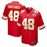 Zennovawear Men's Kansas City Chiefs Cole Christiansen Red Game Player Jersey