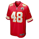 Zennovawear Men's Kansas City Chiefs Cole Christiansen Red Game Player Jersey