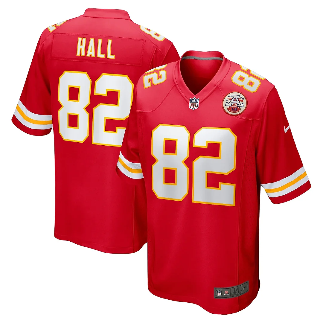 Zennovawear Men's Kansas City Chiefs Dante Hall Red Retired Player Game Jersey