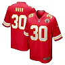 Zennovawear Men's Kansas City Chiefs Darius Rush Red Team Game Jersey