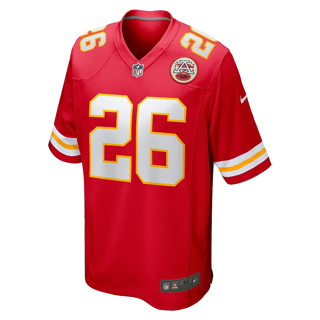 Zennovawear Men's Kansas City Chiefs Deon Bush Red Game Player Jersey