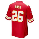 Zennovawear Men's Kansas City Chiefs Deon Bush Red Game Player Jersey