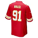 Zennovawear Men's Kansas City Chiefs Derrick Nnadi Red Game Jersey