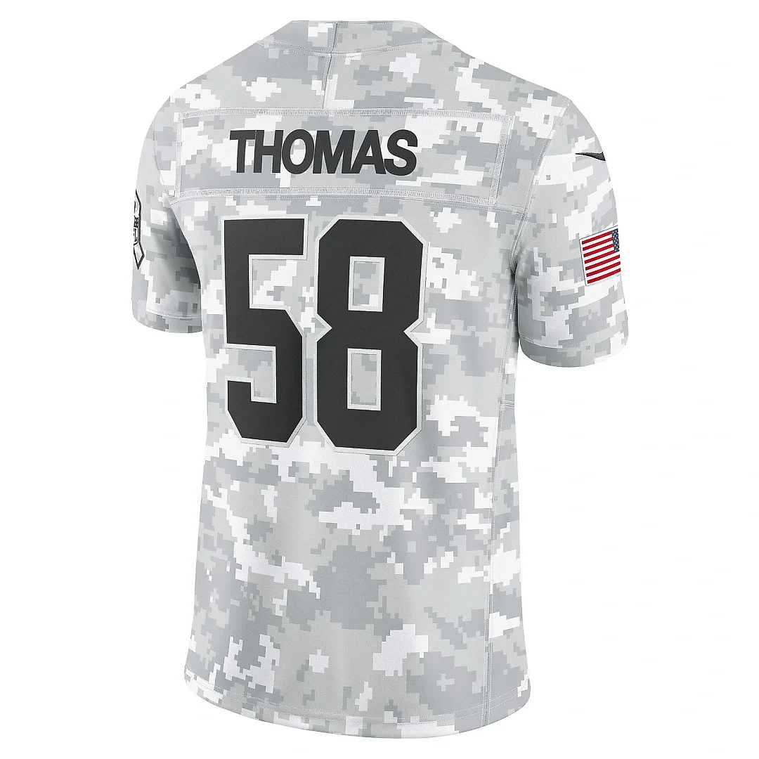 Zennovawear Men's Kansas City Chiefs Derrick Thomas Arctic Camo 2024 Salute to Service Retired Player Limited Jersey
