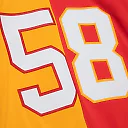 Zennovawear Men's Kansas City Chiefs Derrick Thomas Mitchell & Ness Red/Gold 1994 Split Legacy Jersey