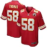Zennovawear Men's Kansas City Chiefs Derrick Thomas Red Game Retired Player Jersey
