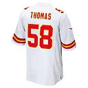 Zennovawear Men's Kansas City Chiefs Derrick Thomas White Retired Player Game Jersey