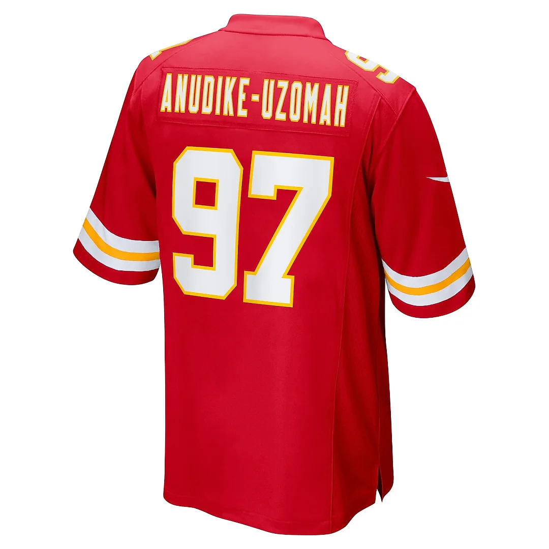 Zennovawear Men's Kansas City Chiefs Felix Anudike-Uzomah Red Game Jersey