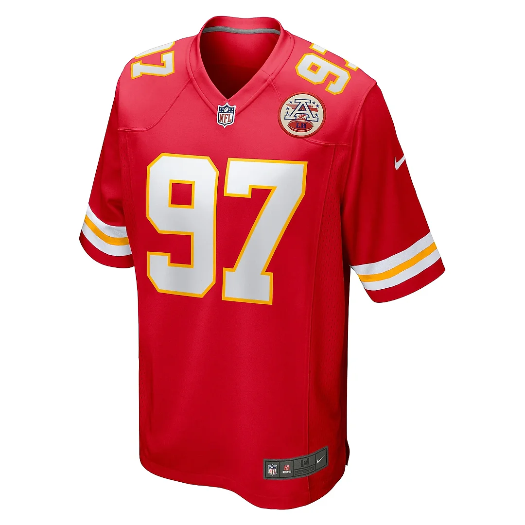 Zennovawear Men's Kansas City Chiefs Felix Anudike-Uzomah Red Game Jersey