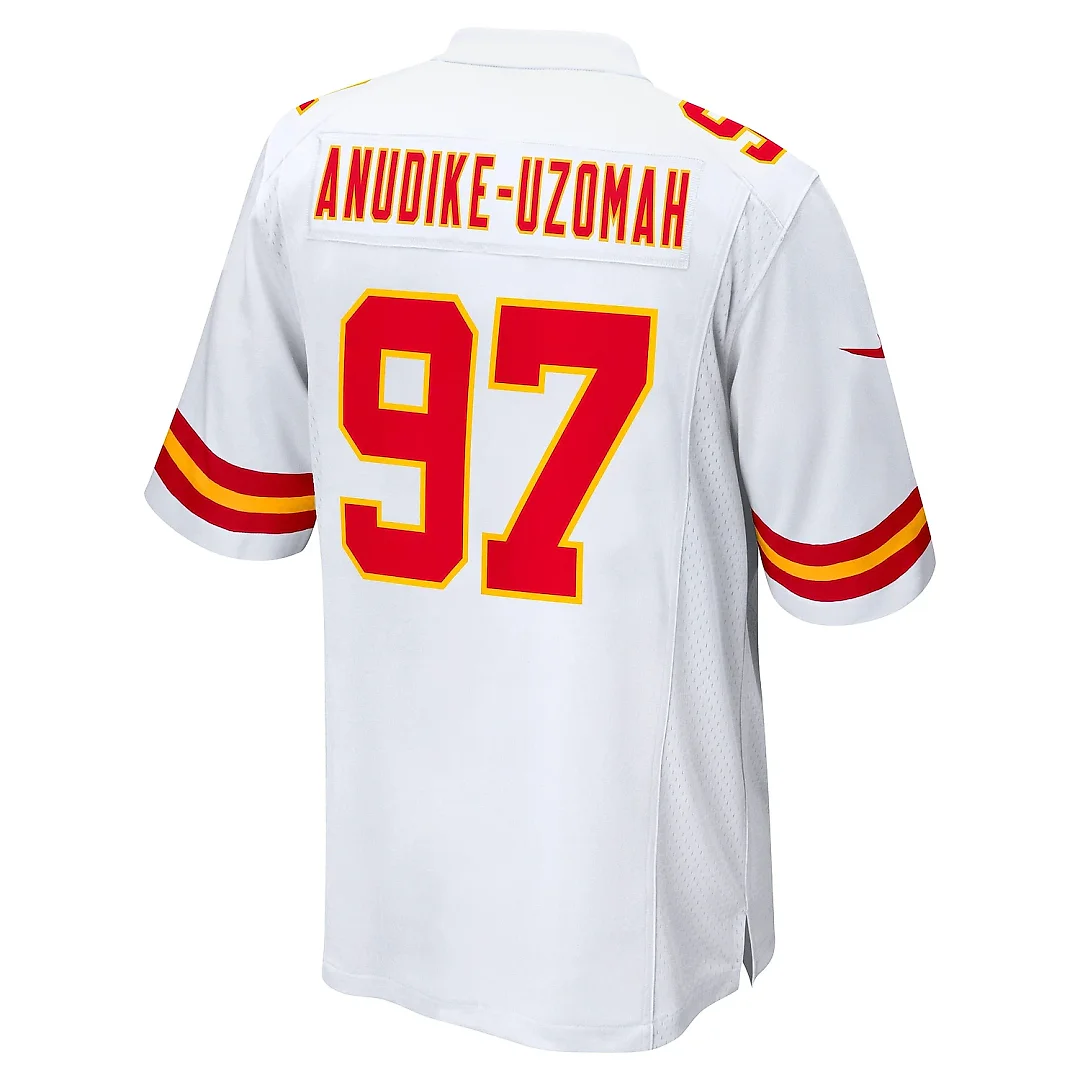 Zennovawear Men's Kansas City Chiefs Felix Anudike-Uzomah White Team Game Jersey
