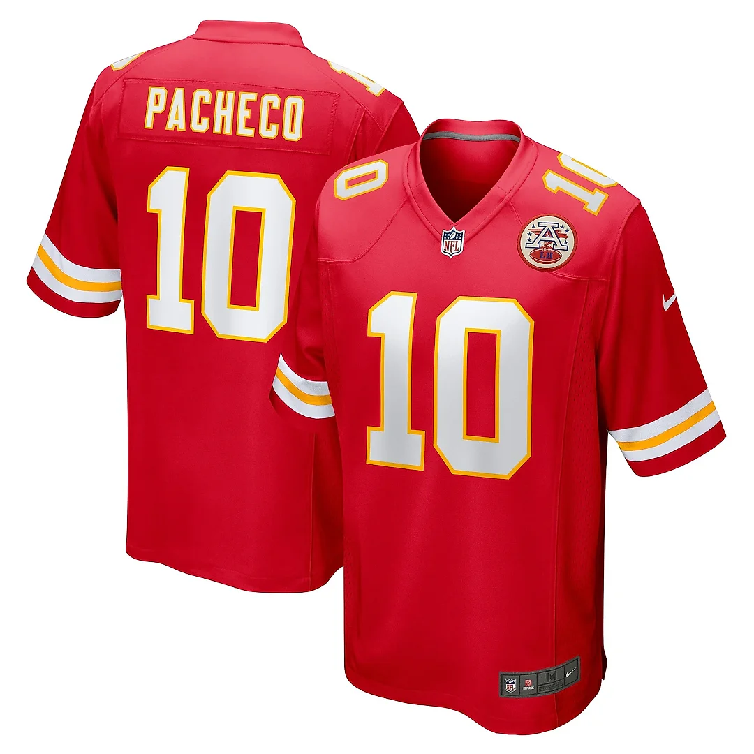 Zennovawear Men's Kansas City Chiefs Isiah Pacheco Red Game Player Jersey