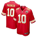 Zennovawear Men's Kansas City Chiefs Isiah Pacheco Red Game Player Jersey