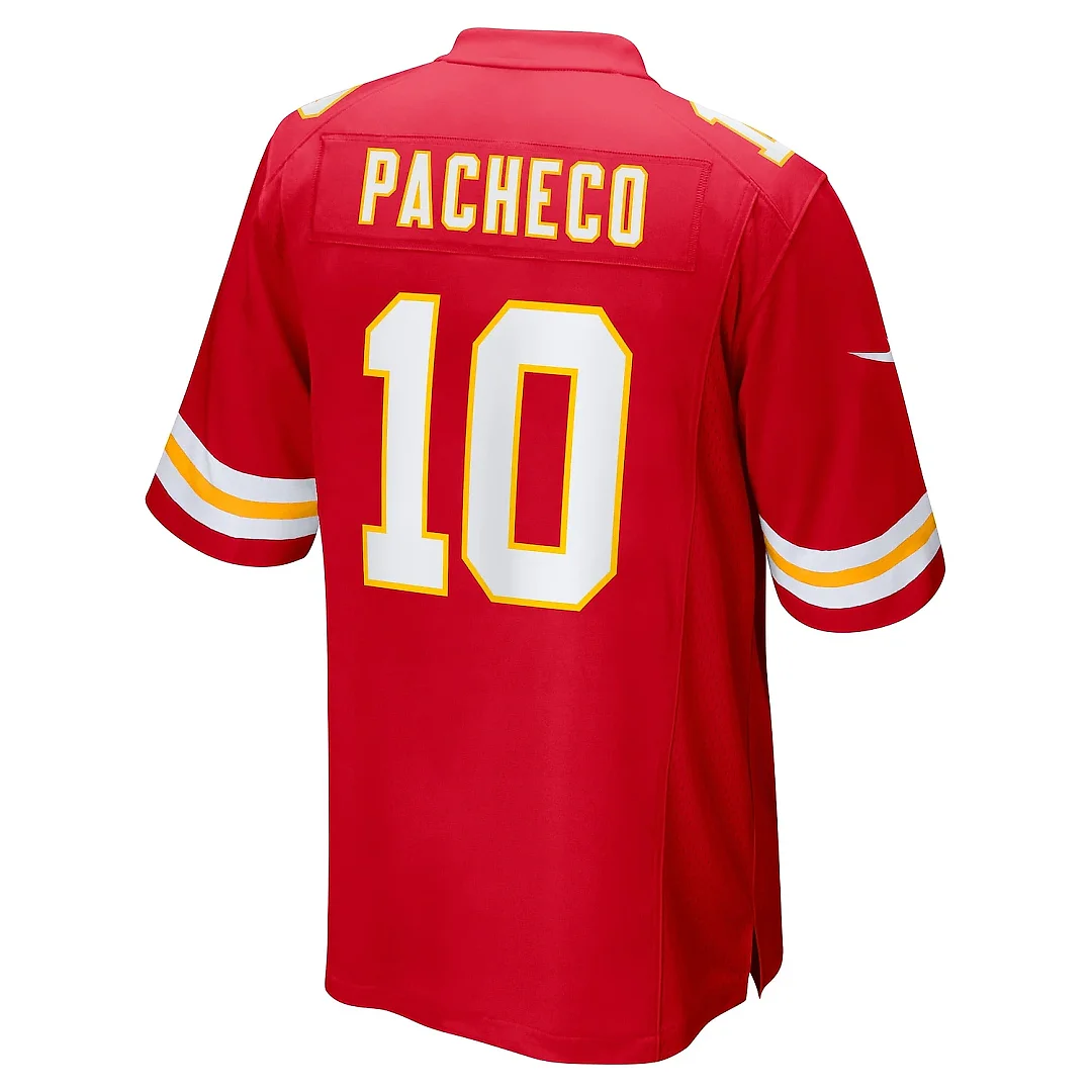 Zennovawear Men's Kansas City Chiefs Isiah Pacheco Red Game Player Jersey