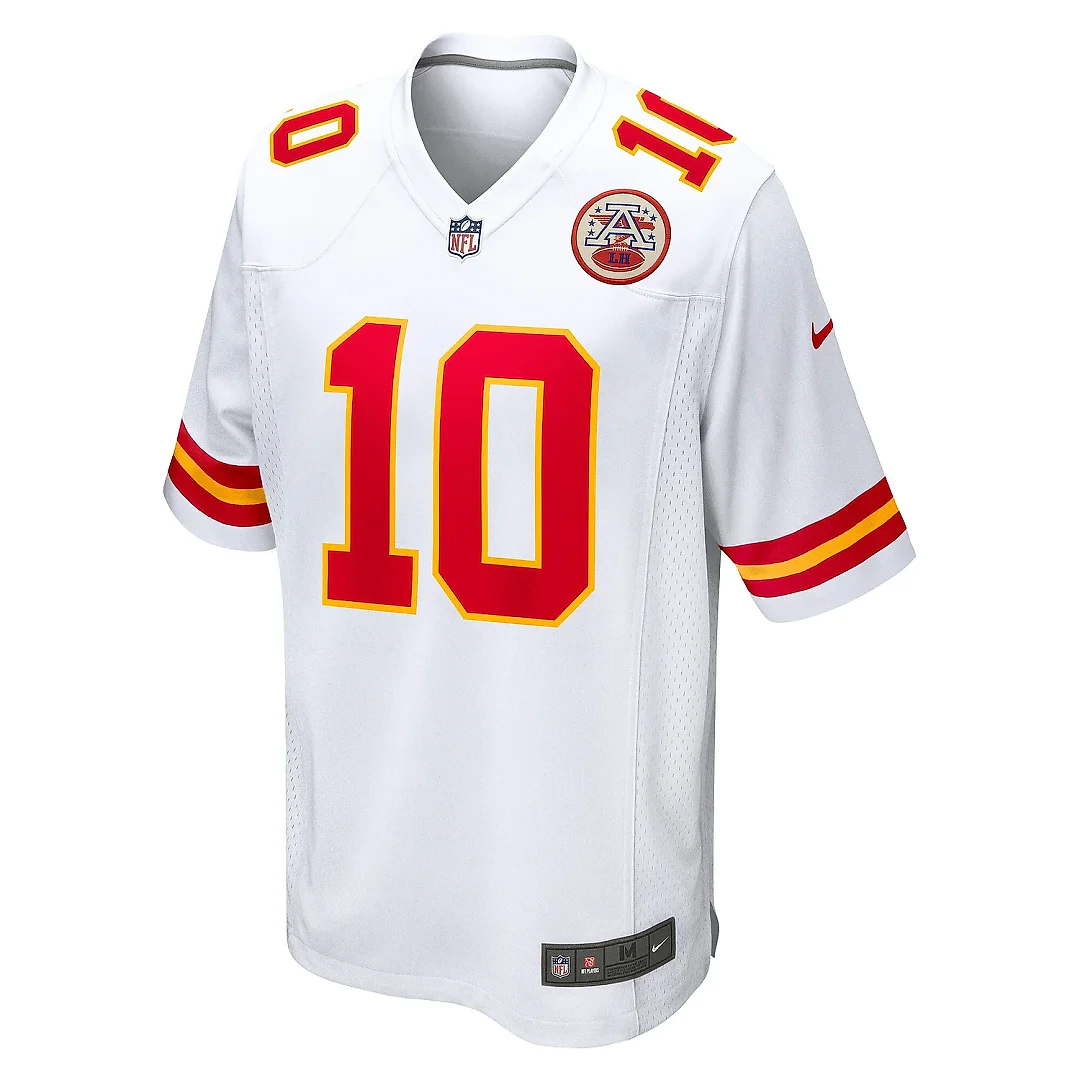 Zennovawear Men's Kansas City Chiefs Isiah Pacheco White Away Game Player Jersey