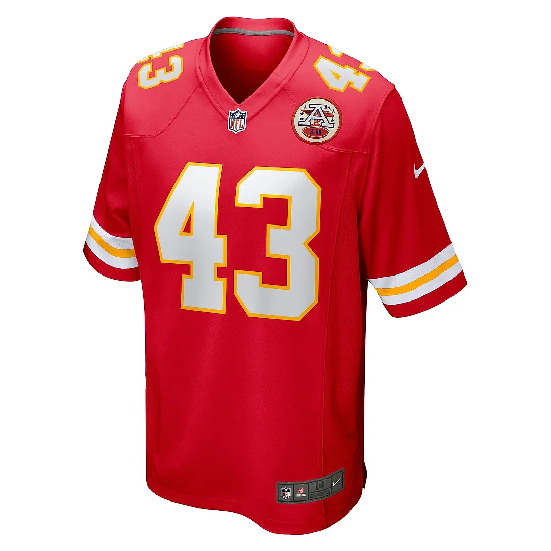 Zennovawear Men's Kansas City Chiefs Jack Cochrane Red Game Player Jersey