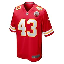 Zennovawear Men's Kansas City Chiefs Jack Cochrane Red Game Player Jersey