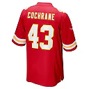 Zennovawear Men's Kansas City Chiefs Jack Cochrane Red Game Player Jersey
