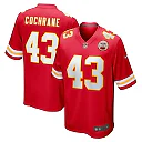 Zennovawear Men's Kansas City Chiefs Jack Cochrane Red Game Player Jersey