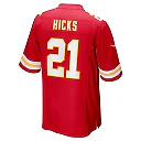 Zennovawear Men's Kansas City Chiefs Jaden Hicks Red Game Jersey