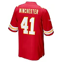Zennovawear Men's Kansas City Chiefs James Winchester Red Game Jersey