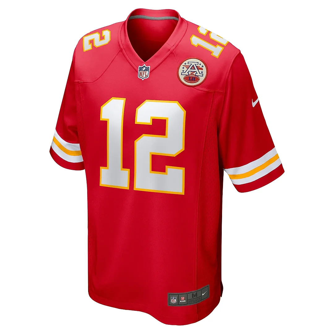 Zennovawear Men's Kansas City Chiefs Jared Wiley Red Game Jersey