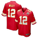 Zennovawear Men's Kansas City Chiefs Jared Wiley Red Game Jersey