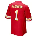 Zennovawear Men's Kansas City Chiefs Jerick McKinnon Red Game Player Jersey