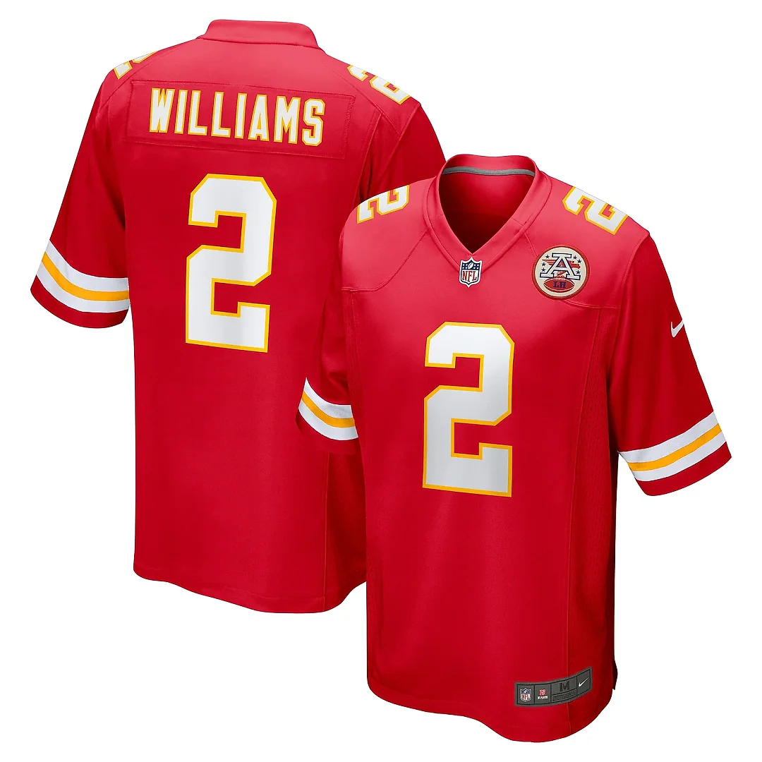 Zennovawear Men's Kansas City Chiefs Joshua Williams Red Game Jersey