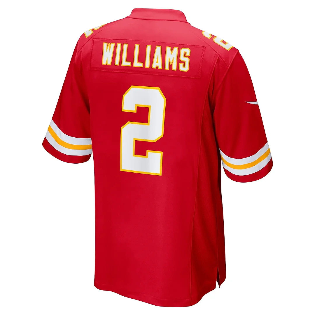 Zennovawear Men's Kansas City Chiefs Joshua Williams Red Game Jersey