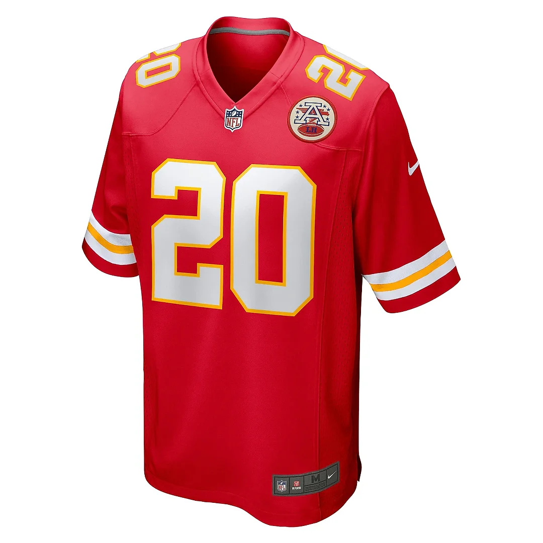 Zennovawear Men's Kansas City Chiefs Justin Reid Red Game Jersey