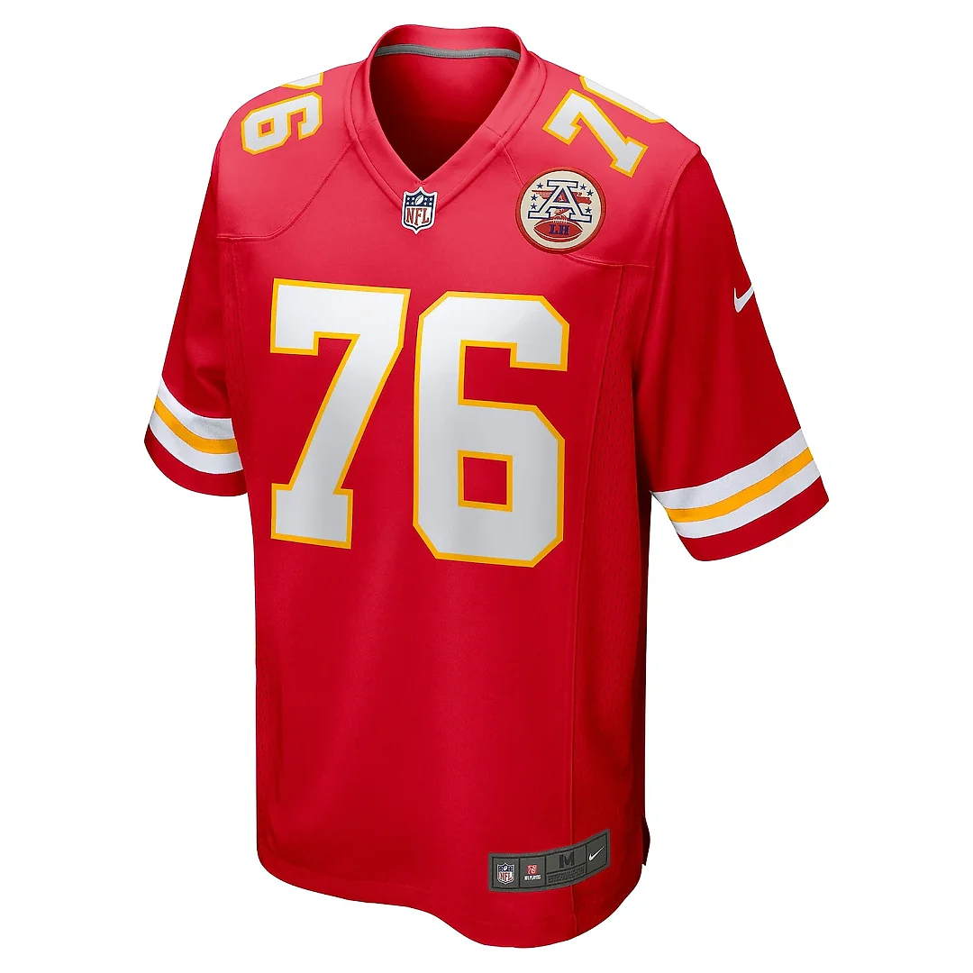 Zennovawear Men's Kansas City Chiefs Kingsley Suamataia Red Game Jersey