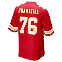 Zennovawear Men's Kansas City Chiefs Kingsley Suamataia Red Game Jersey