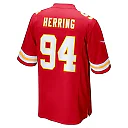 Zennovawear Men's Kansas City Chiefs Malik Herring Red Team Game Player Jersey