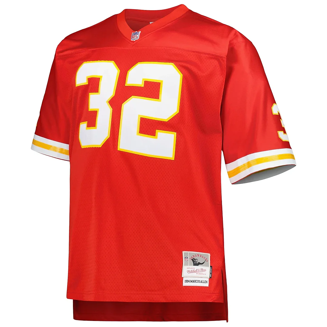 Zennovawear Men's Kansas City Chiefs Marcus Allen Mitchell & Ness Red Big & Tall 1994 Retired Player Jersey