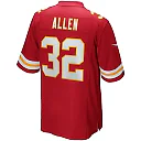 Zennovawear Men's Kansas City Chiefs Marcus Allen Red Game Retired Player Jersey