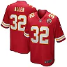 Zennovawear Men's Kansas City Chiefs Marcus Allen Red Game Retired Player Jersey