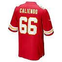 Zennovawear Men's Kansas City Chiefs Mike Caliendo Red Game Player Jersey