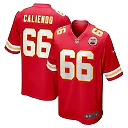 Zennovawear Men's Kansas City Chiefs Mike Caliendo Red Game Player Jersey