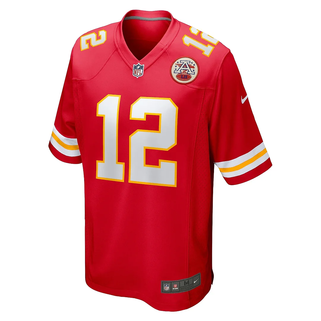 Zennovawear Men's Kansas City Chiefs Montrell Washington Red Team Game Jersey