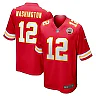 Zennovawear Men's Kansas City Chiefs Montrell Washington Red Team Game Jersey