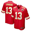 Zennovawear Men's Kansas City Chiefs Nazeeh Johnson Red Game Player Jersey