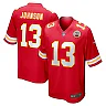 Zennovawear Men's Kansas City Chiefs Nazeeh Johnson Red Game Player Jersey