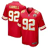 Zennovawear Men's Kansas City Chiefs Neil Farrell Jr. Red Team Game Jersey