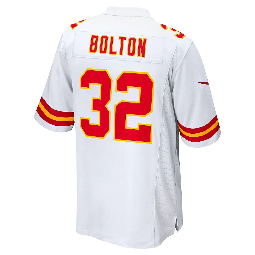 Zennovawear Men's Kansas City Chiefs Nick Bolton White Away Game Player Jersey