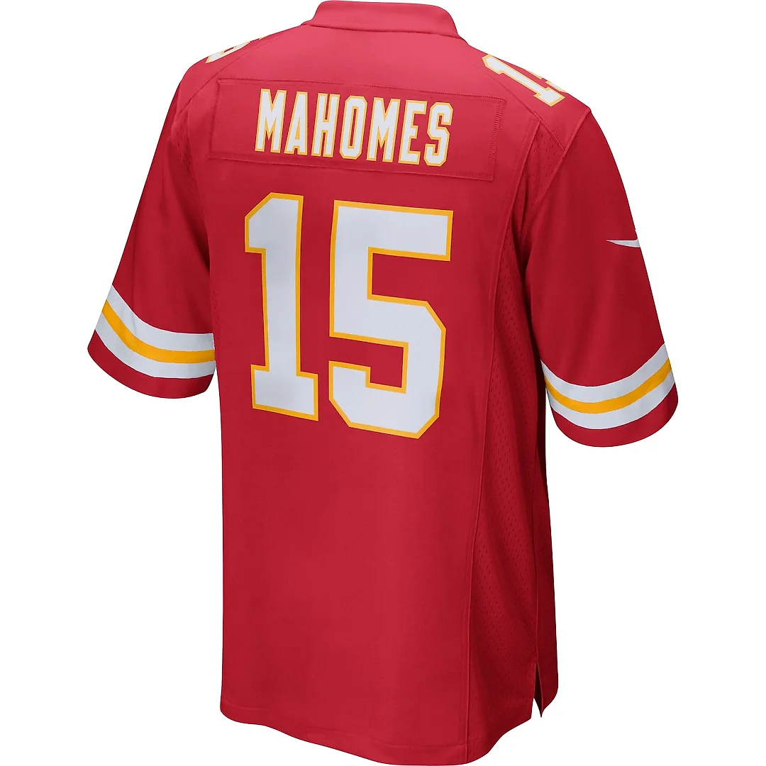 Zennovawear Men's Kansas City Chiefs Patrick Mahomes Red Game Jersey