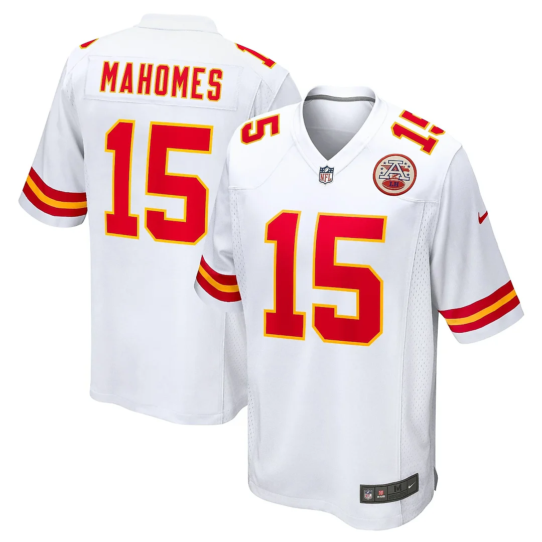 Zennovawear Men's Kansas City Chiefs Patrick Mahomes White Game Jersey