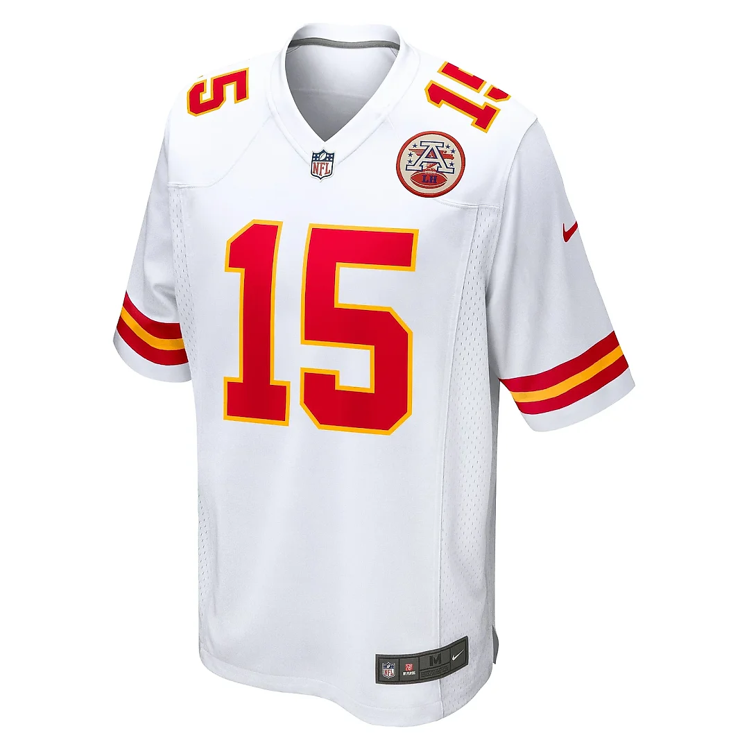 Zennovawear Men's Kansas City Chiefs Patrick Mahomes White Game Jersey